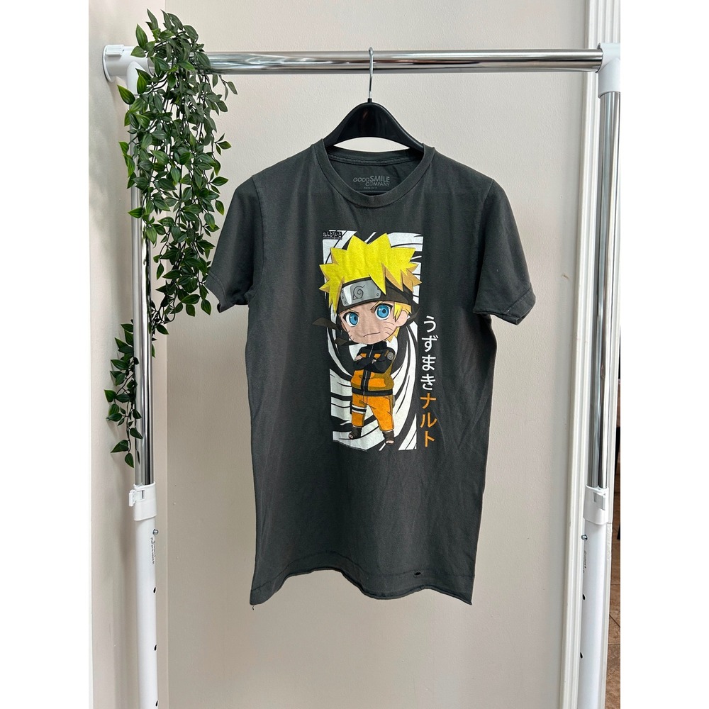 Gently Used Good Smile Company Naruto Shippuden Nendoroid Grey Graphic Tee S